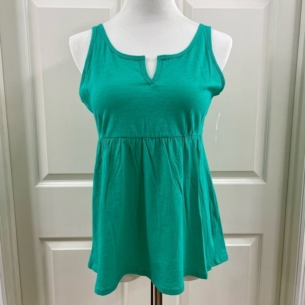 New York & Company 100% Cotton Empire Waist Tank Top - Size Small